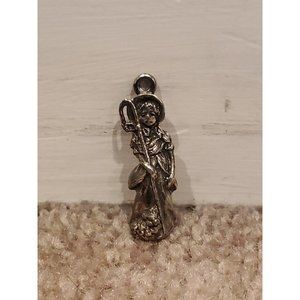 Vintage Reed & Barton Bo Peep Silver Plated Charm Pendant for Necklaces